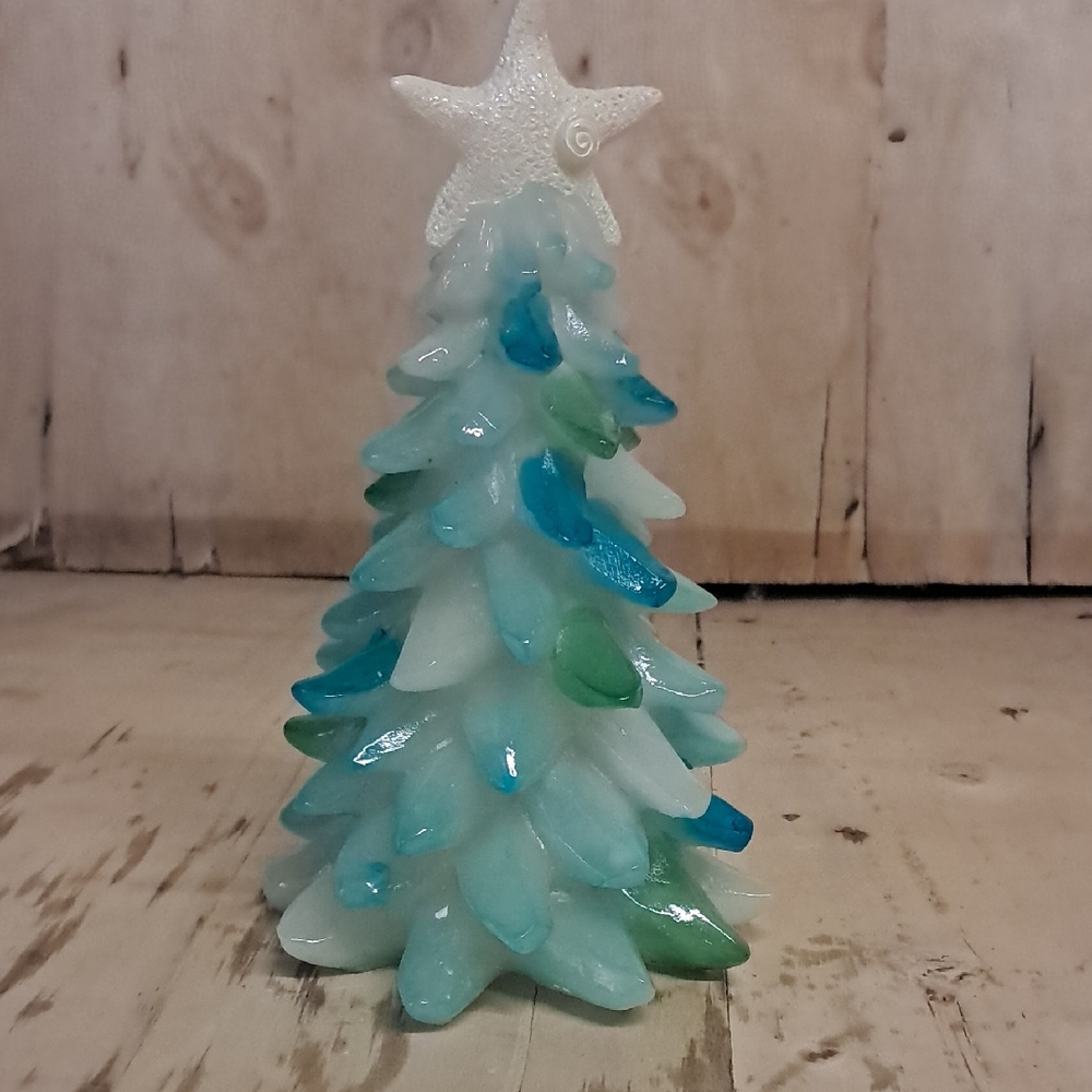 Sea Glass Christmas Tree Decor